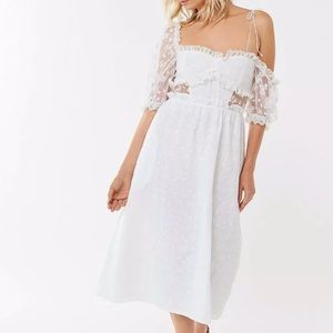 NWT For Love & Lemons Sadie White Lace Dress
